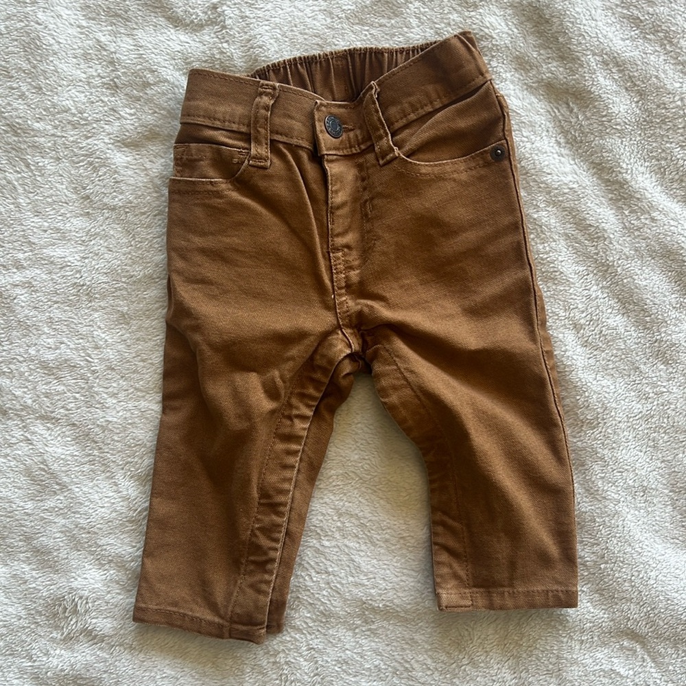 Baby Gap boy khaki brown jeans pants size 6-12 month